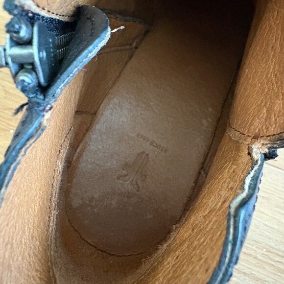 Frye Meghan Leather Heeled Ankle Booties Black Women’s Size 7 B - Picture 11 of 12